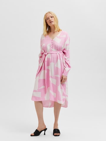 SELECTED FEMME Blusenkleid 'Randi' in Pink
