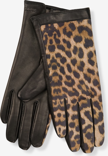 JOOP! Fingerhandschuhe in pueblo / hellbraun / schwarz, Produktansicht