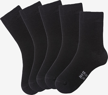 H.I.S Socks in Black: front
