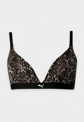PUMA Triangel BH in Zwart: voorkant