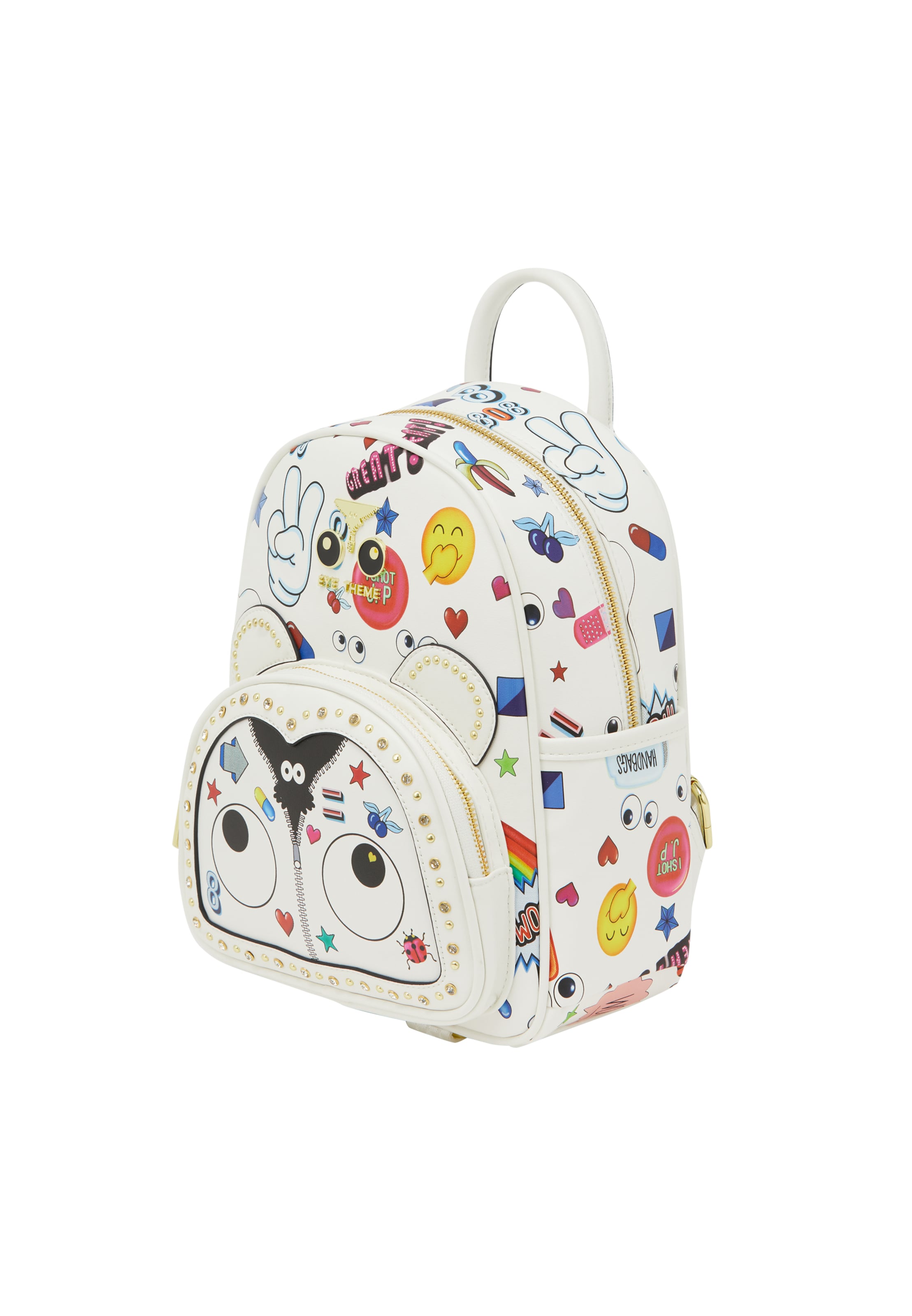 MYMO Reppu 'Eyetheme' värissä valkoinen
