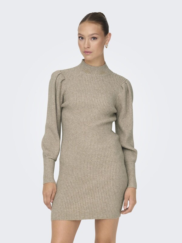 ONLY Knitted dress 'Onlkatia' in Cappuccino