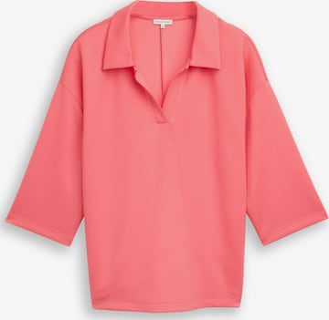 Tom Tailor Women + Shirt 'Scuba' in Roze: voorkant