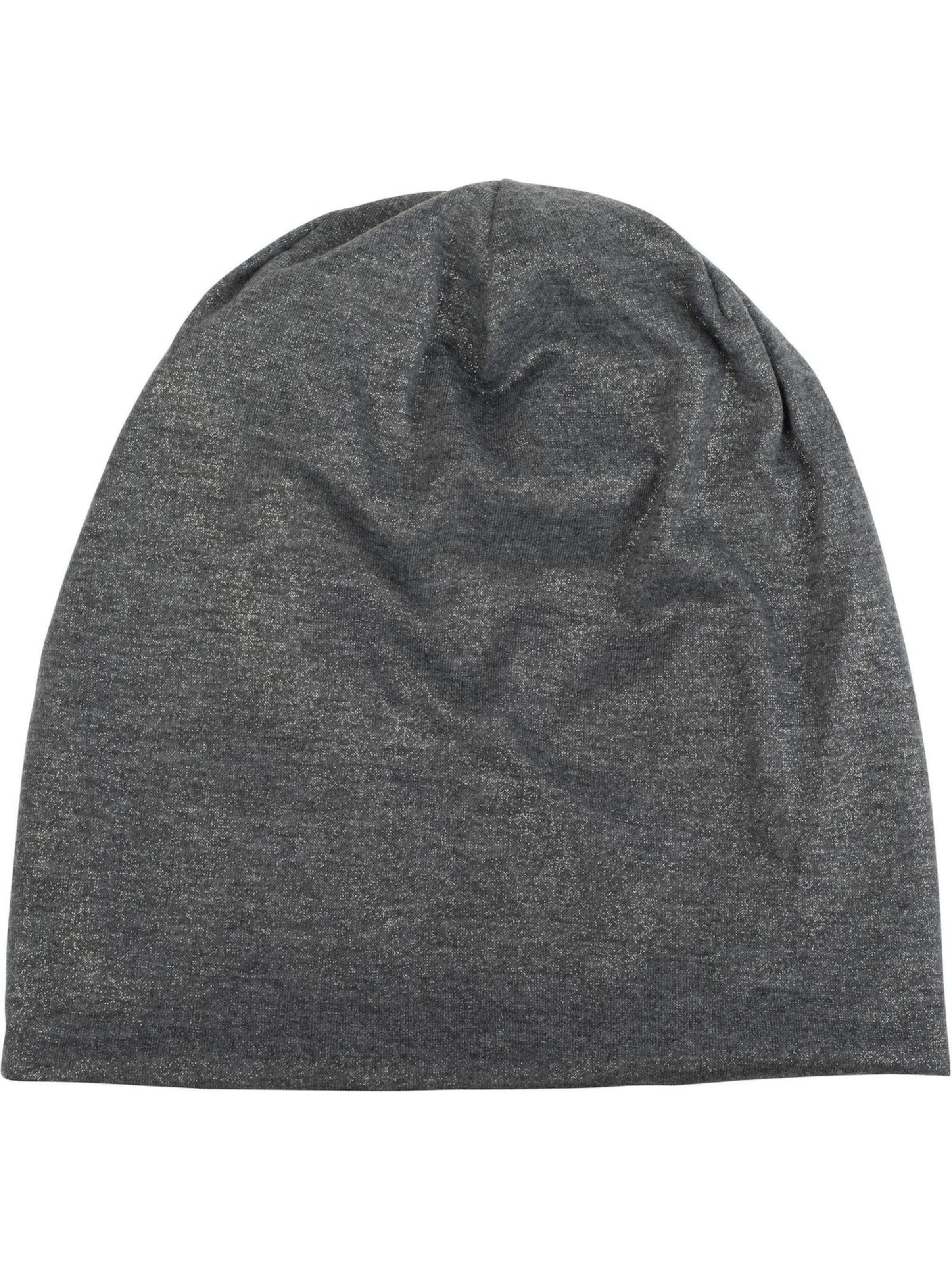 styleBREAKER Mütze 'Beanie mit All Over Glitzer'‌‌ in Grau