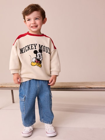 Next Sweatshirt 'Mickey Mouse' in Beige