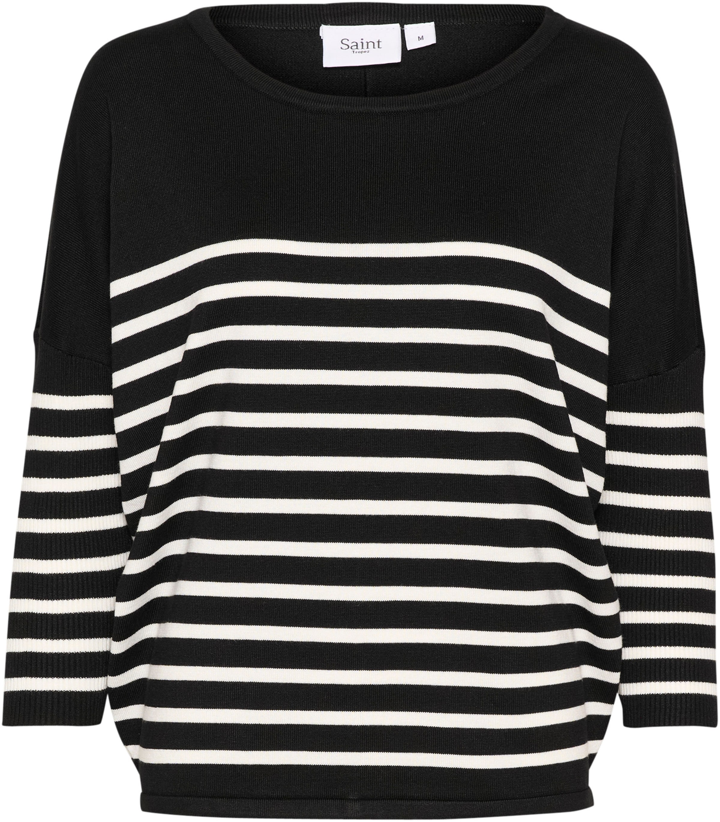 SAINT TROPEZ Sweater 'MilaSZ' in Black: front