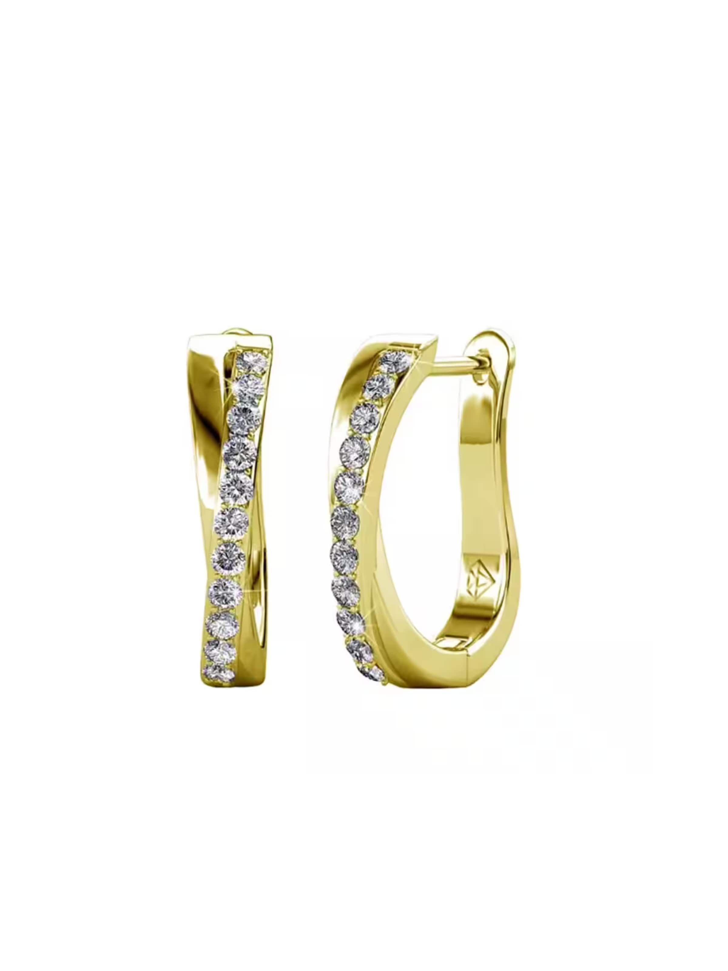 ROUGEMONT Jewellery Ohrringe 'Funkelnde'‌‌ in Gold: Vorderseite
