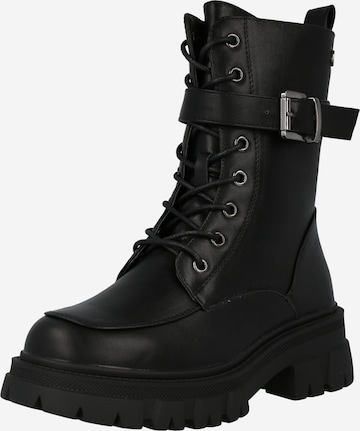 ABOUT YOU Lace-Up Ankle Boots 'Alica' in Black: front