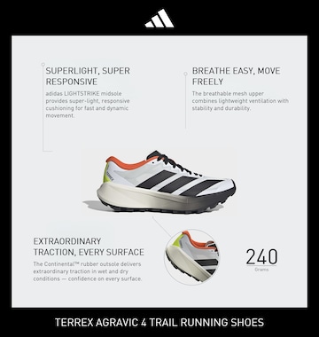 ADIDAS TERREX Παπούτσι για τρέξιμο 'Agravic 4' σε λευκό