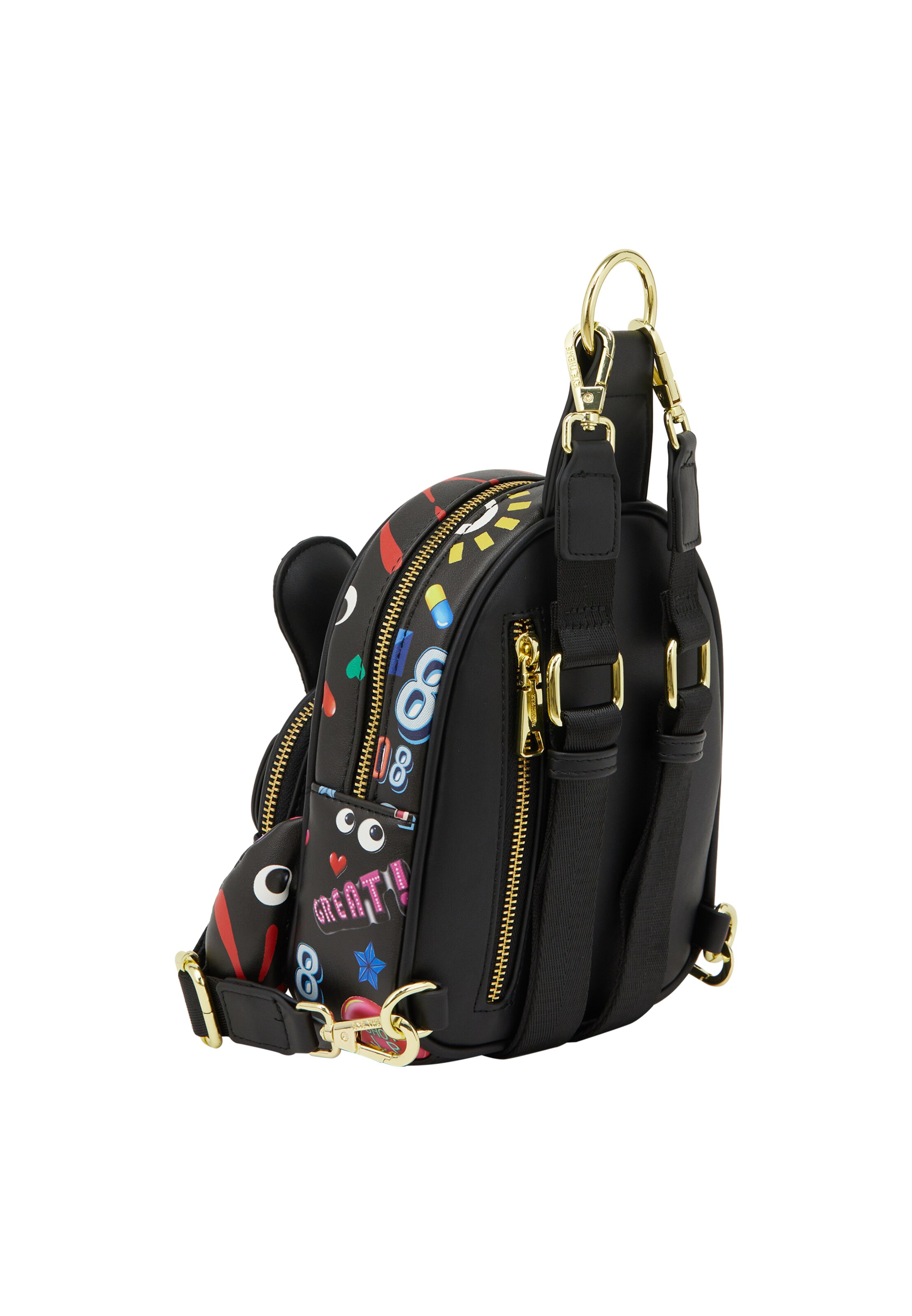 MYMO Σακίδιο πλάτης 'Pop Eyetheme' σε μαύρο