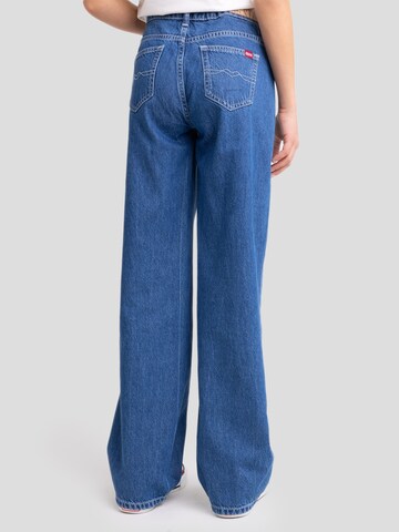 BIG STAR Wide leg Jeans 'Misaki' in Blauw