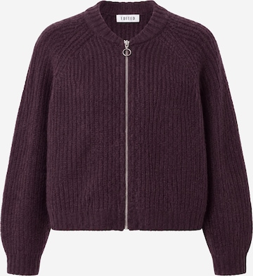 Cardigan 'Rani' EDITED en violet : devant
