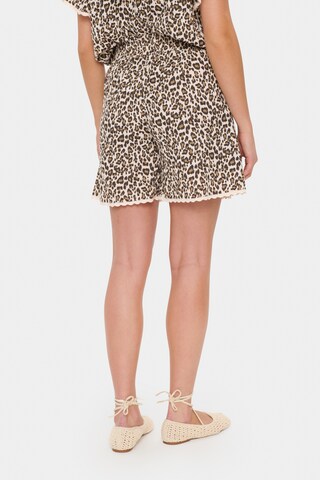 SAINT TROPEZ Loosefit Bukser i beige