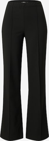 MADS NORGAARD COPENHAGEN Rozkloszowany krój Spodnie w kolorze czarny: przód