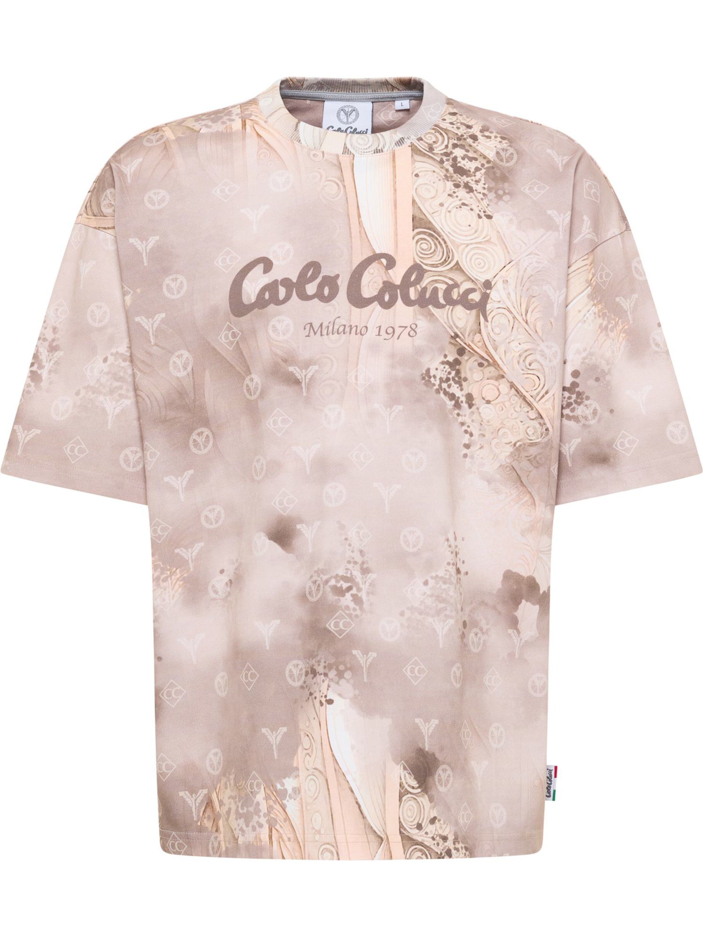 Carlo Colucci Koszulka 'Eidenberger' w kolorze beżowy: przód