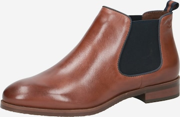 CAPRICE Chelsea boots in Bruin: voorkant