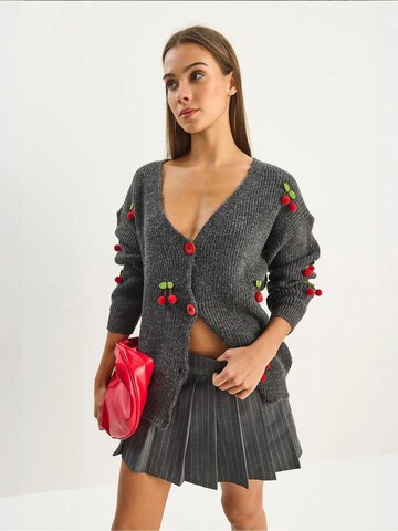 Bianco Lucci Strickjacke 'Strickjacken'‌‌‌‌‌‌‌‌ in Grau