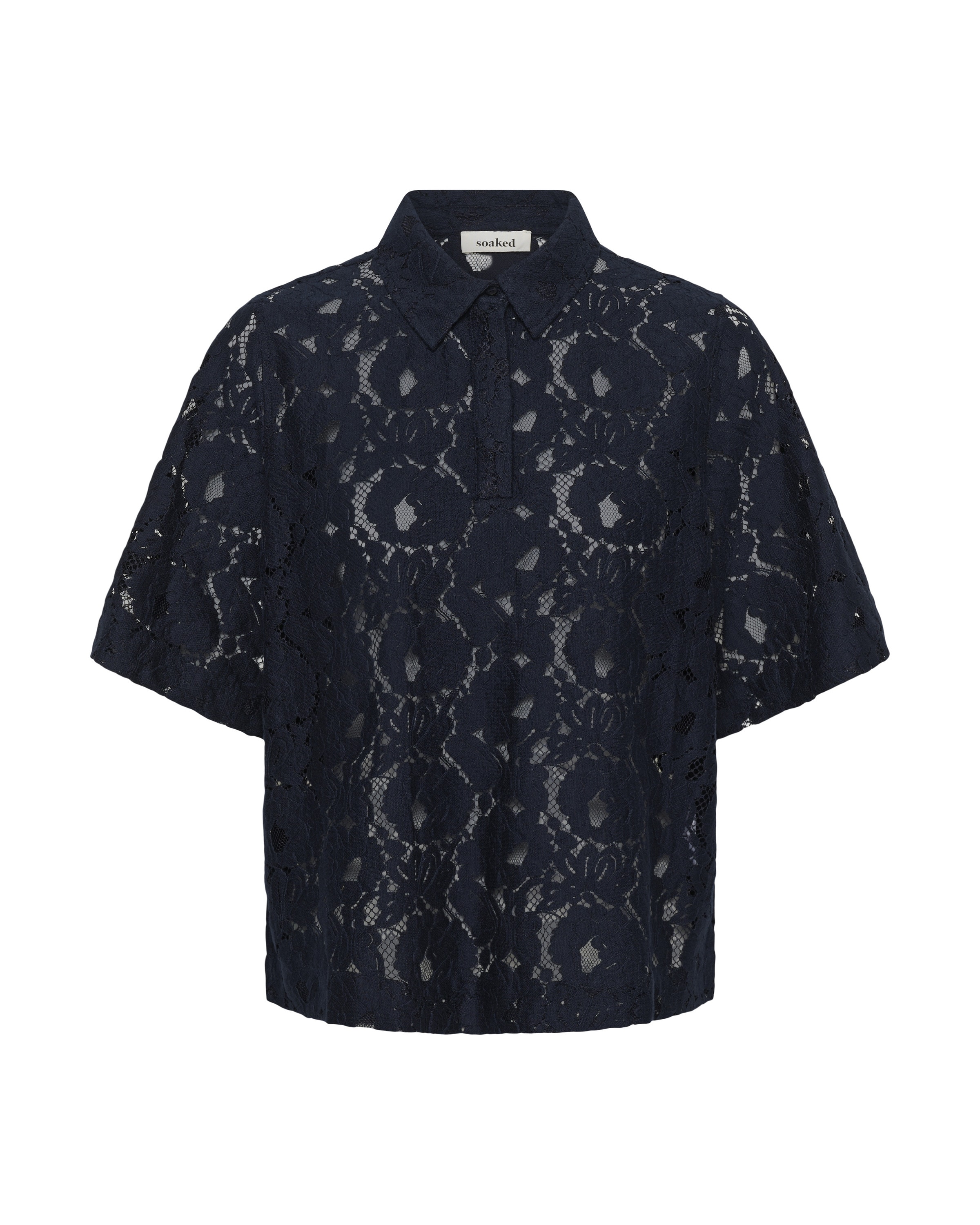 SOAKED IN LUXURY Bluse in Schwarz: Vorderseite