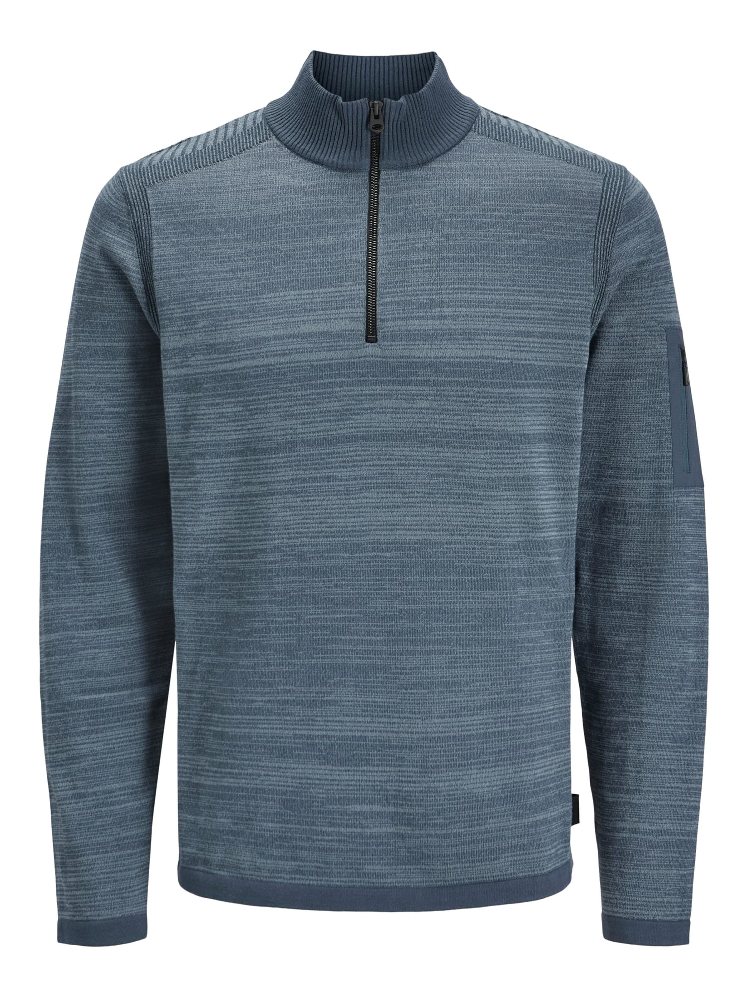 JACK & JONES Trui 'mace' in Blauw: voorkant