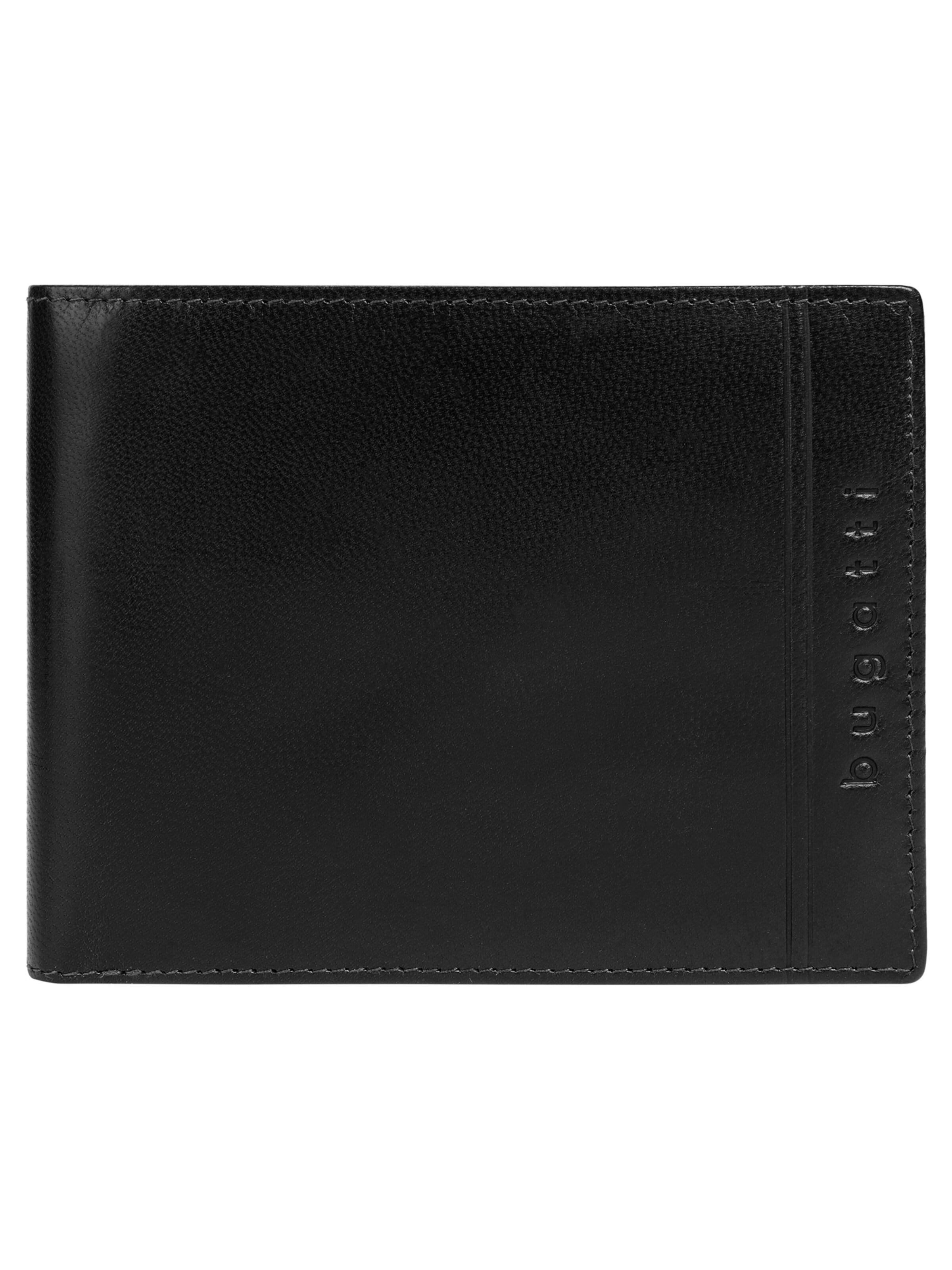 bugatti Portemonnaie 'LUCIDO'‌‌‌‌‌‌‌‌ in Schwarz: Vorderseite
