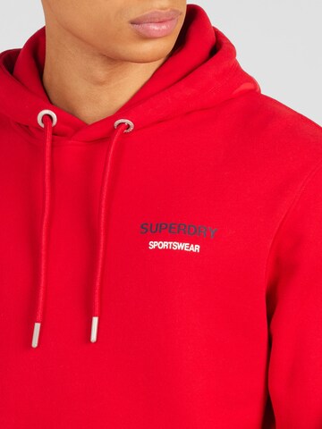 sarkans Superdry Sportisks džemperis 'Locker'