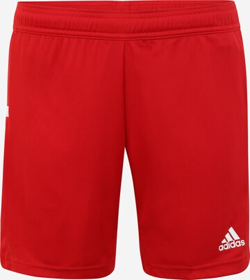 ADIDAS SPORTSWEAR Regular Workout Pants in Red: front