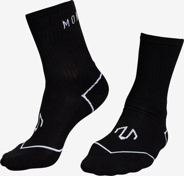 MOROTAI Athletic Socks in Black: front