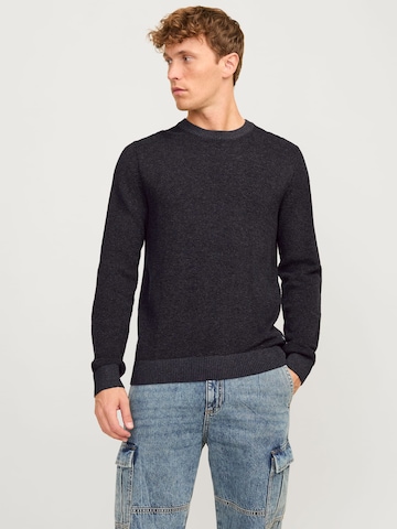 JACK & JONES Trui 'Globe' in Grijs: voorkant