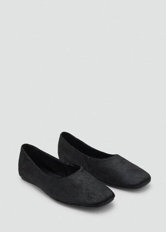 MANGO Ballet Flats 'Peli' in Black
