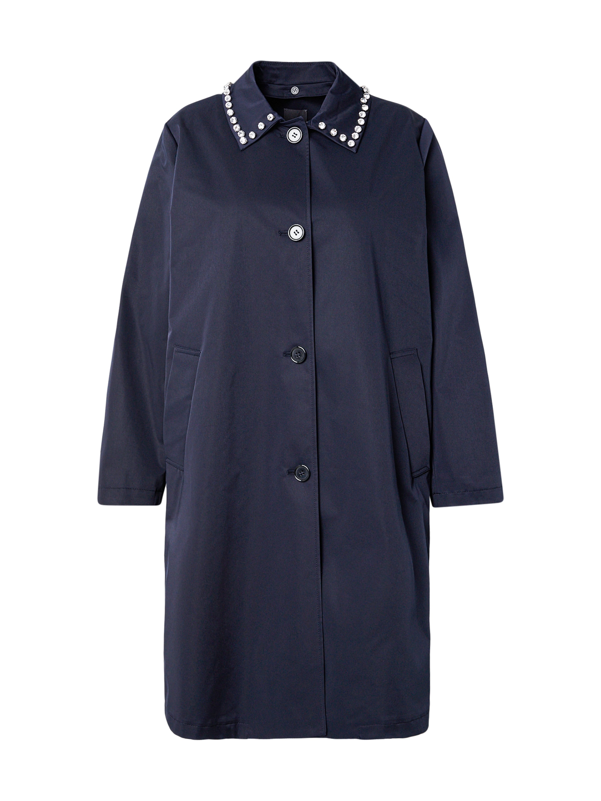 Manteau mi-saison 'EUFORICO' Persona by Marina Rinaldi en bleu : devant