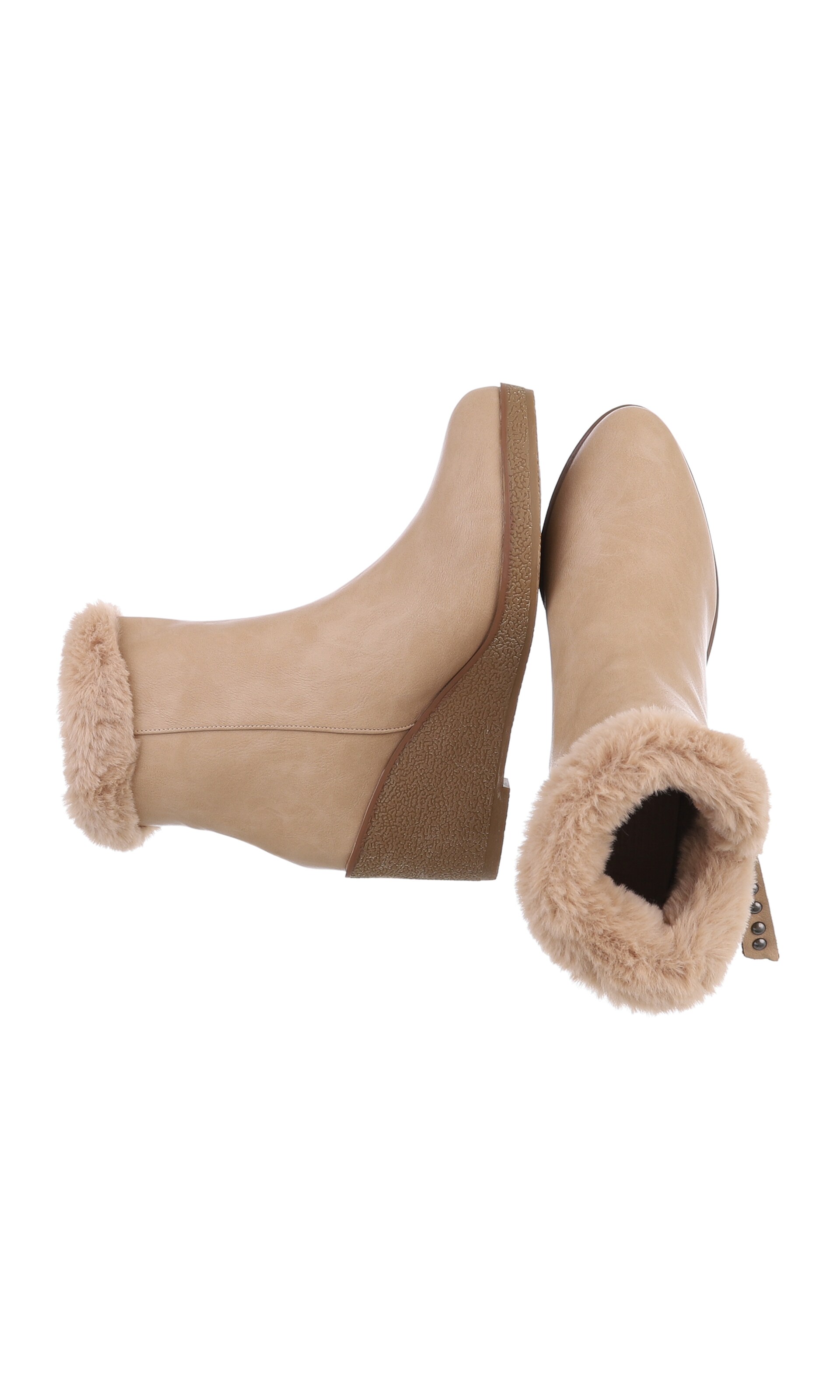 Ital-Design Stiefelette in Beige