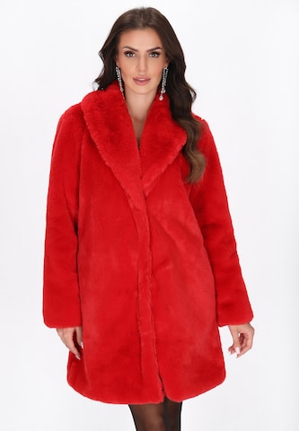 faina Wintermantel 'Fashion Look' in Rood: voorkant