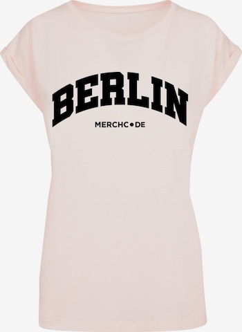 Merchcode Shirt 'Berlin' in Pink: front