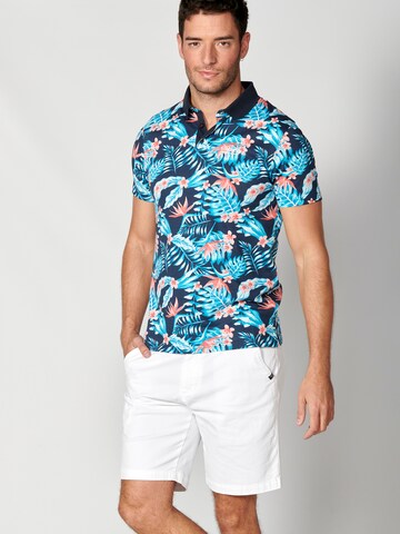 KOROSHI Poloshirt in Blau