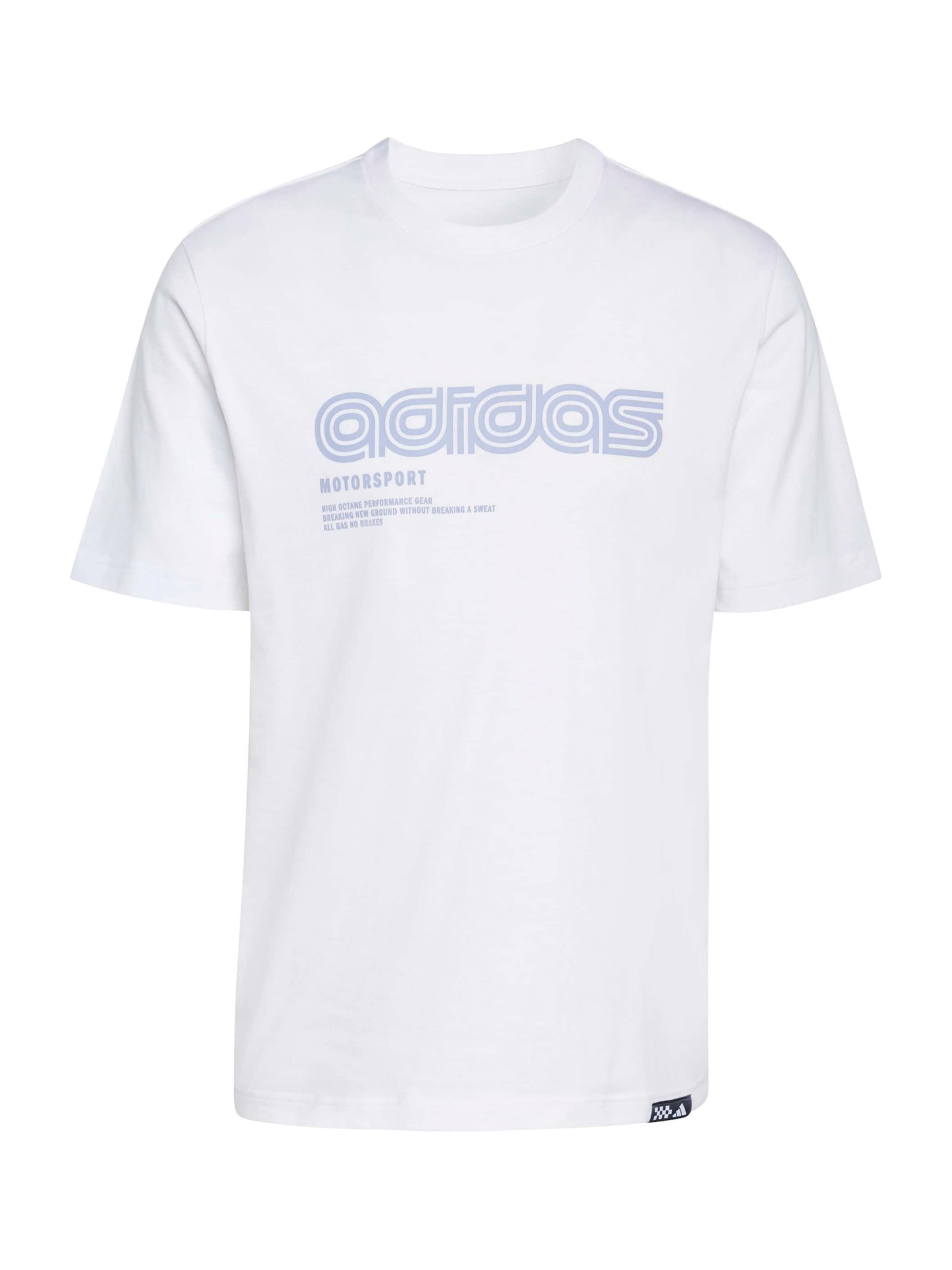T-Shirt fonctionnel 'LINEAR' ADIDAS SPORTSWEAR en blanc : devant