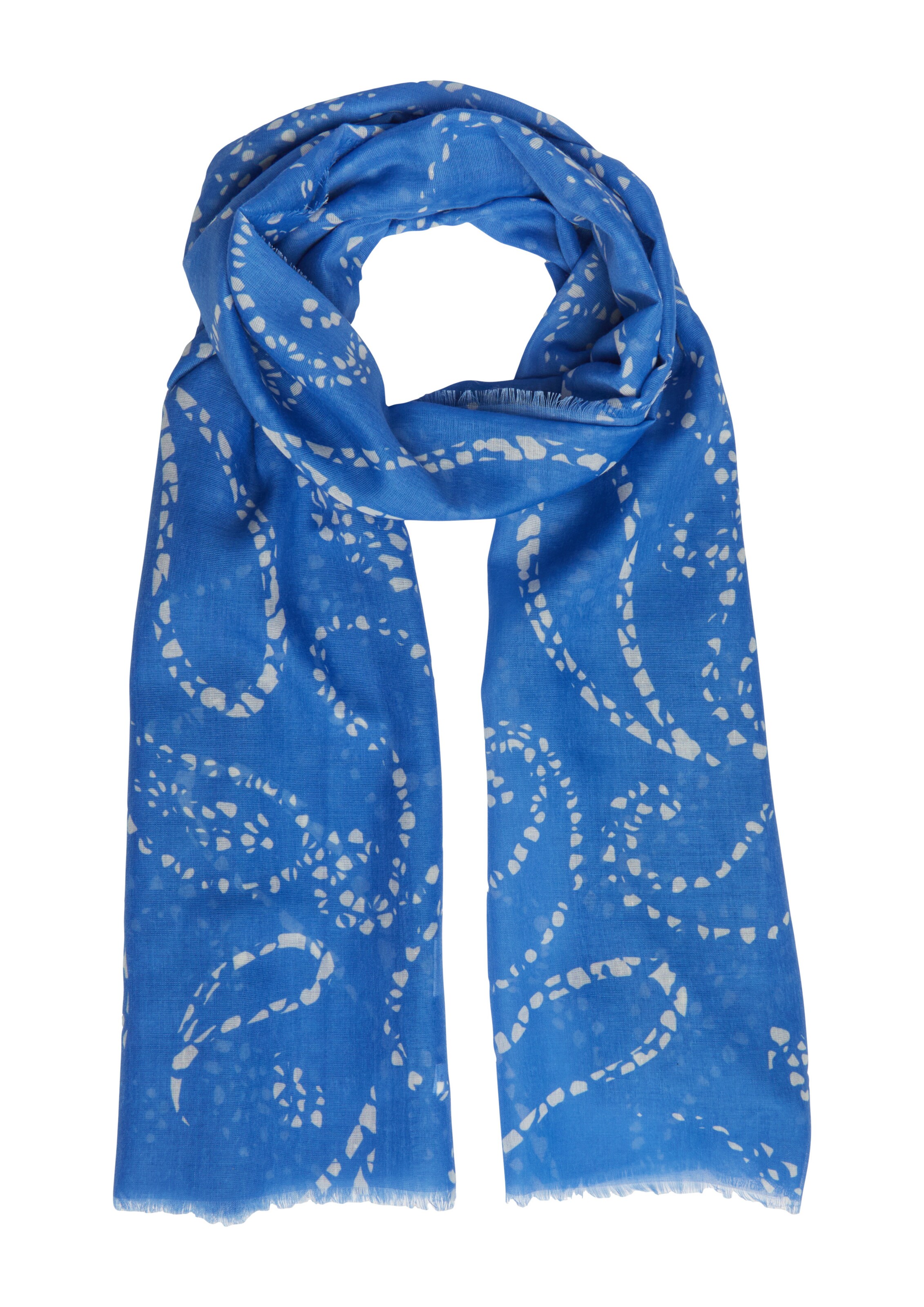 s.Oliver Schal in himmelblau / weiß, Produktansicht