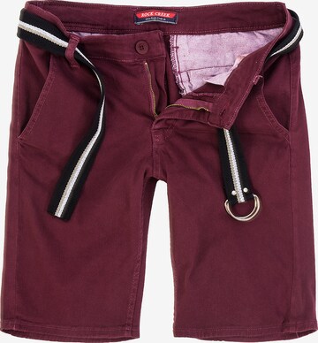 Rock Creek Regular Chino Pants in Red: front