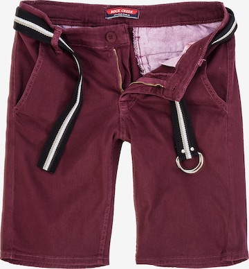 Rock Creek Regular Chino Pants in Red: front