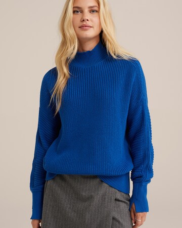 WE Fashion Svetr – modrá: přední strana