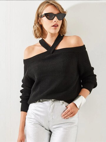 Bianco Lucci Kampsun 'Pullover', värv must