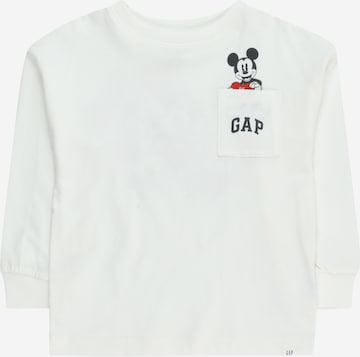 GAP Shirt 'LOVE HOLIDAY' in Wit: voorkant