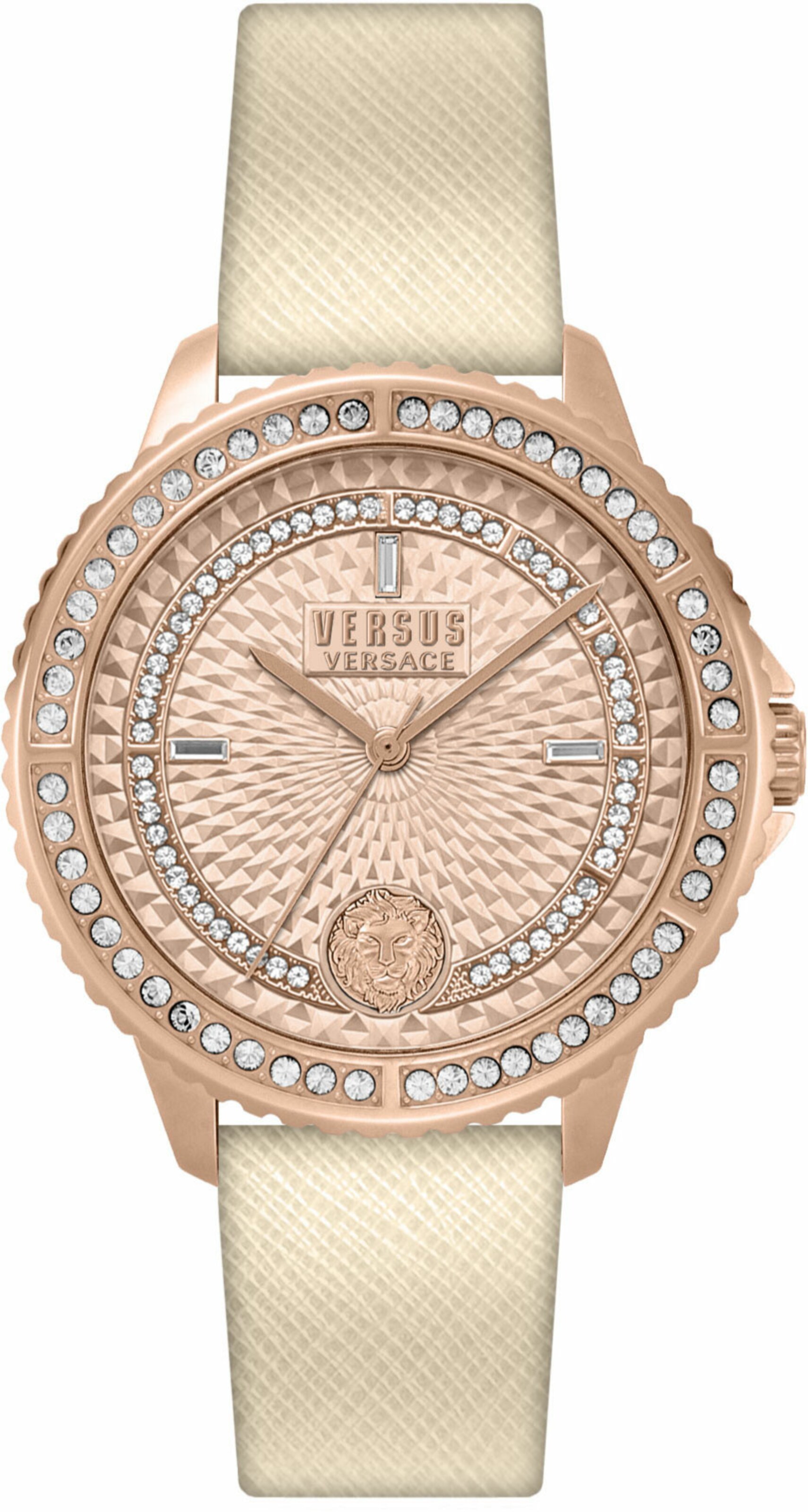 VERSACE Analoguhr in Gold: Vorderseite