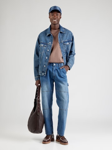 INDICODE Avar lõige Teksapüksid 'Zipp', värv sinine