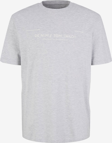 TOM TAILOR DENIM T-Shirt in Grau: predná strana