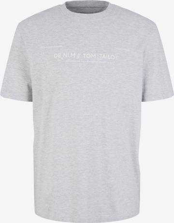 TOM TAILOR DENIM Shirt in Grey: front