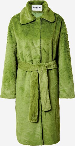 FRNCH PARIS Between-seasons coat 'GIO' in Green: front