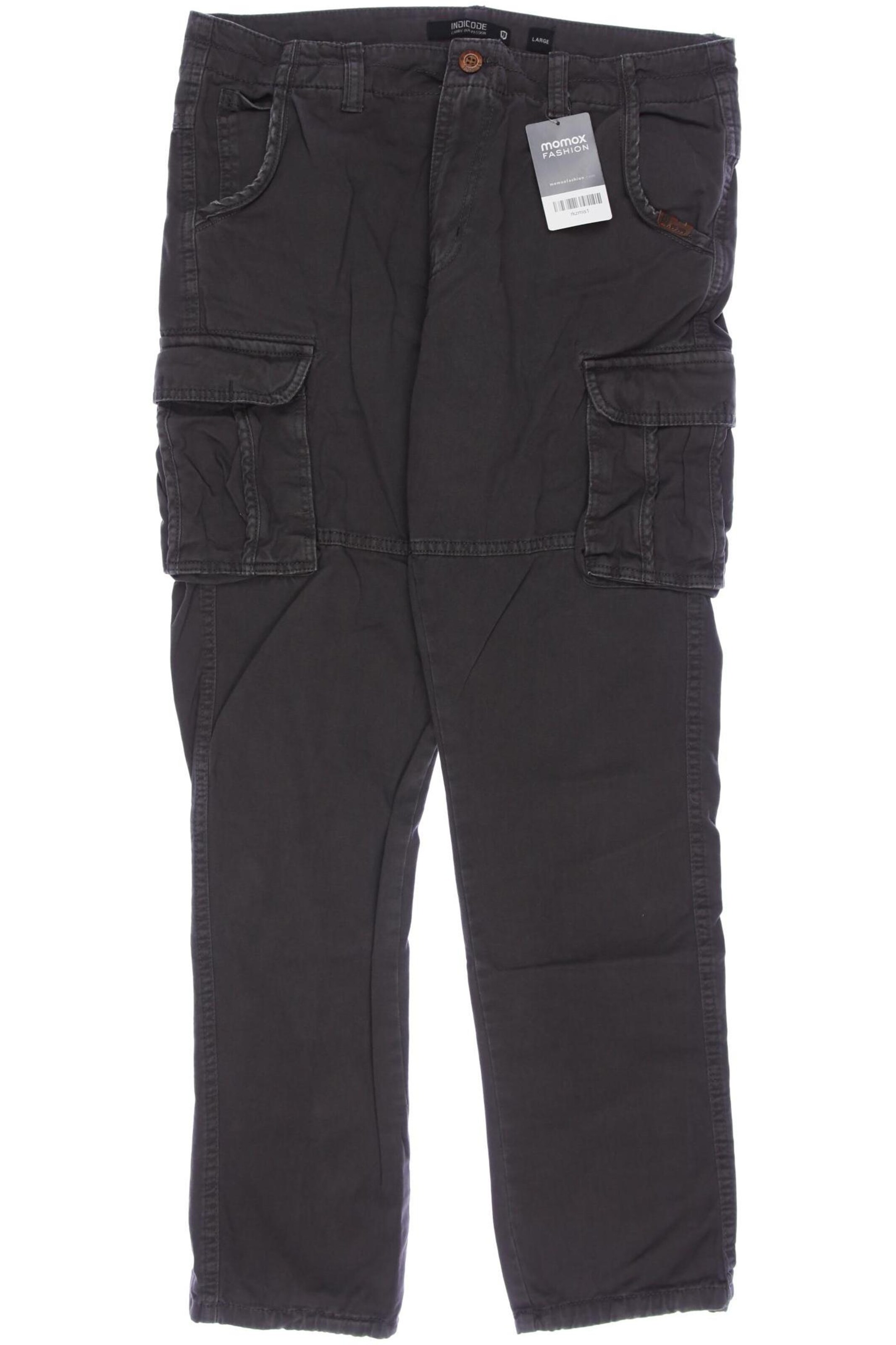 INDICODE JEANS Pants in 34 in Grey: front