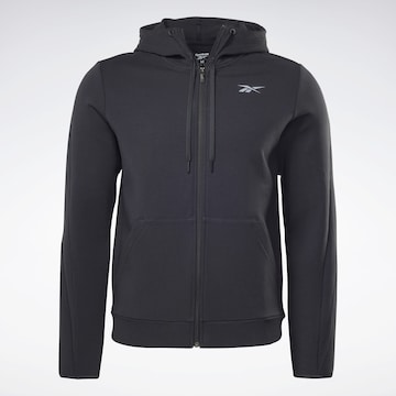 Reebok Sports sweat jacket in Black