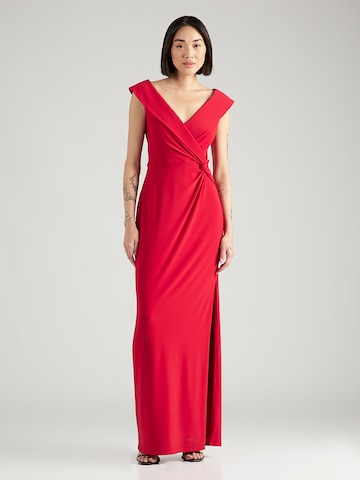 Rochie de seară 'LEONIDAS' de la Lauren Ralph Lauren pe roșu: față