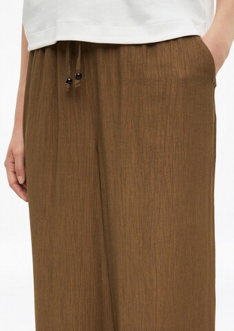Wide Leg Pantalon s.Oliver en marron